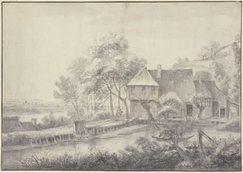 Gård ved en kanal
