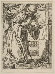 Sankt Antonius af Padova holder Kristusbarnet, ca.1635-1636.