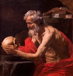 Sankt Hieronymus i meditation, ca. 1637-1639 (olie på lærred)
