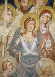Maesta, detalje af St. Michael, 1315 fresco