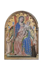 Madonna med barn, engle og donator Giovanni da Piacenza