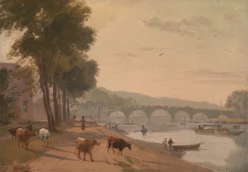 Udsigt over Richmond Bridge ved Themsen