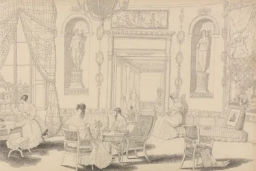 Album med 30 visninger i Tyrol og Italien: Circular Boudoir i Casino Pecori 10. oktober 1841