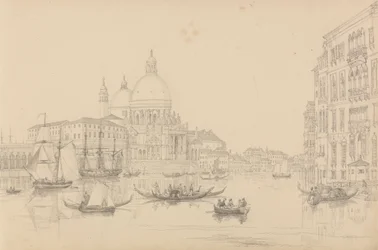 Album med 30 udsigter i Tyrol og Italien: Kirken St. Maria della Salute 10. nov. r 1840