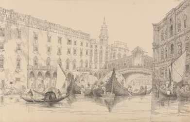 Album med 30 visninger i Tyrol og Italien: Rialto - Venedig 8. november 1840