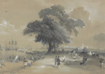 By og havn i Calcutta