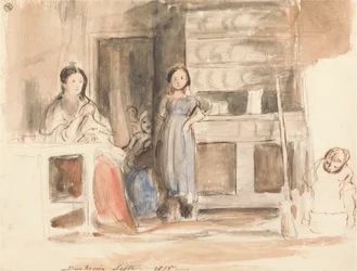 Køkkenscene: Dunkerrin, september 1835