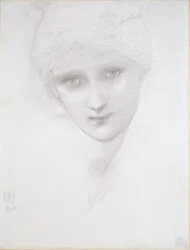 Hoved af en kvinde, 1890