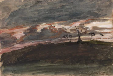 Stormfuld solnedgang, Legh Park, Wiltshire