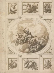 Design til et loft hos Addiscombe: Bacchus og Ariadne
