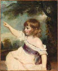 Portræt af Francis George Hare 1786-1842 kendt som Master Hare, 1788-1789.