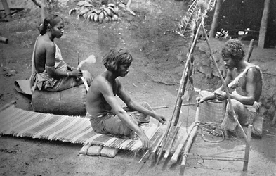 Sinhalese weaving mats, 1902 dani