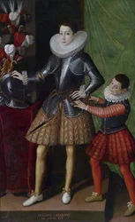 Giuliano Cesarini (den yngre) (1466-1510), alder 14 år - Peinture de Sofonisba Anguissola (ca. 1532-1625) - ca. 1586 - Olie på lærred - 186x115 - Privat samling