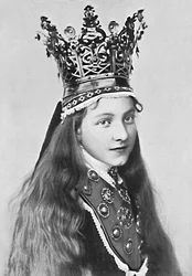 A Norwegian girl in holiday attire, 1912dani