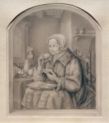 Kvinde drikker kaffe