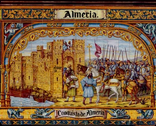 Erobring af Almeria af de katolske konger i 1488 (keramik)