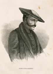 Portræt af Tomas ZUMALACARREGUI (1788-1835), karakter fra den spanske kampagne eller uafhængighedskrig og første carlistkrig (gravering)