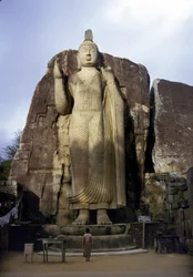 Den store Buddha af Avukana. Sri Lanka. 5. århundrede.