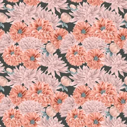 Dahlia hero pattern colorway 1, 2020 (grafitblyant  digital)