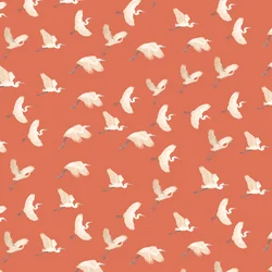 Egrets pattern II, 2022 (grafitblyant  digital)