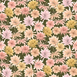 Mojave Desert Blooms-mønster, 2021 (grafitblyant og digital)