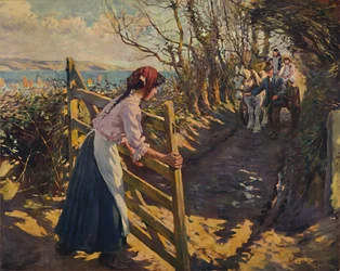 Februar solskin, 1909.