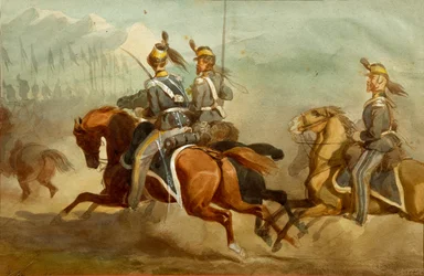 Kavaleri, Illustration af Stanislao Grimaldi del Poggetto