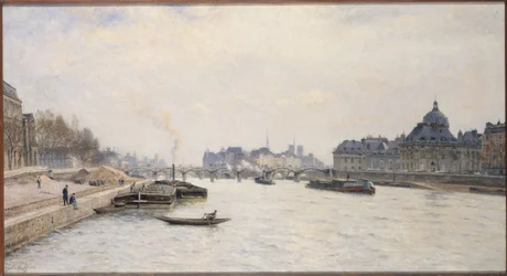 Pont des Arts, udsigt fra Pont Royal, ca. 1884 (olie)