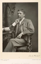 George du Maurier (1834-96), kunstner, tegner og romanforfatter, portrætfoto