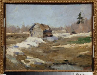 Forår (forår) - Maleri af Stanislav Yulianovich Zhukovsky (Zhukovsky) (1873-1944), olie på lærred