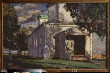 En sommerdag. Maleri af Stanislav Yulianovich Zhukovsky (Zhukovsky) (1873-1944), olie på lærred