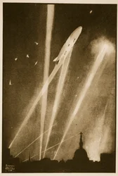 Zeppelin Raid on London, illustration fra 