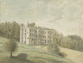 Beaudesert Hall and Park: water color painting, nd [1762-1802] dani