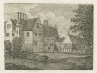 Brewood - Black Ladies Priory: gravering og [?1700-tallet] (tryk)