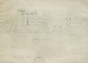 Caverswall Castle: blyantstegning, nd [c 1800] (tegning)