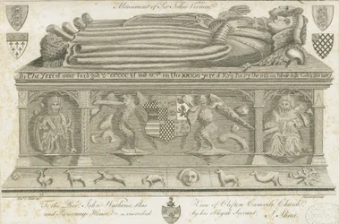 Clifton Campville Church - Vernon Monument: engraving, nd [1762-1802] dani