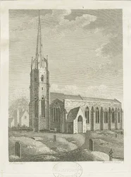 Clifton Campville Church: gravering, nd [c 1790] (tryk)