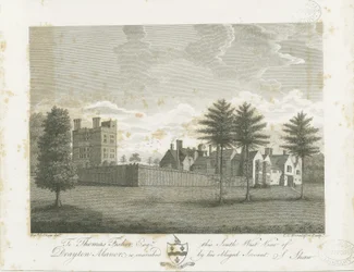 Drayton Bassett - "Drayton Manor": engraving, nd [1795] dani