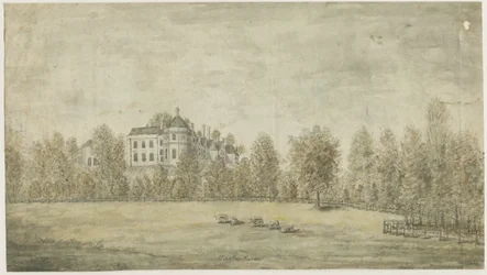 Hagley Hall: vandfarvemaleri, nd [1795]