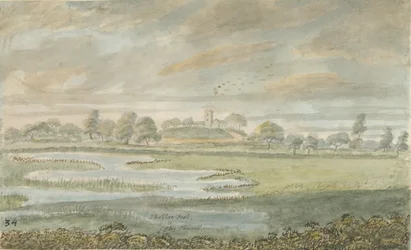 High Offley Church: water color painting, nd [1762-1802] dani