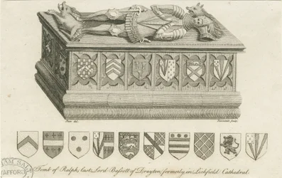 Lichfield Cathedral - Lord Bassetts grav: gravering og [c 1791] (tryk)