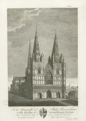 Lichfield Cathedral - West Front: gravering, nd [1762-1802] (tryk)