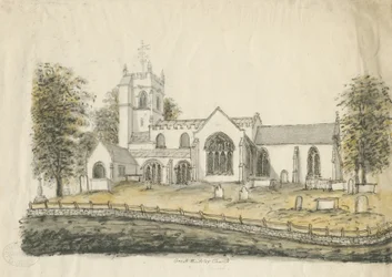 Madeley Church: water color drawing, nd [1762-1802] dani
