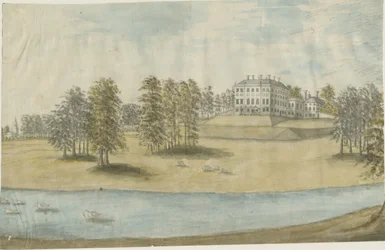 Patshull House: akvarelmaleri og [1790