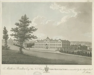 Soho Manufactory: farvet akvatintegravering, nd [c 1798] (tryk)