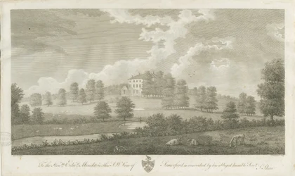 Somerford Hall: gravering, nd [1762-1802] (tryk)