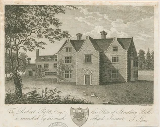 Streethay Hall: gravering og [slutningen af det 18. århundrede] (tryk)
