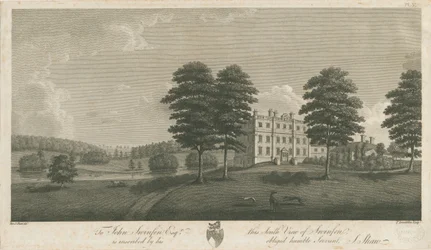 Swinfen Hall: gravering, nd [1762-1798] (tryk)