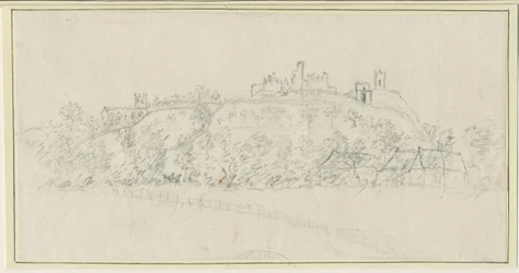 Tutbury Castle: pencil drawing, nd [1762-1802] dani