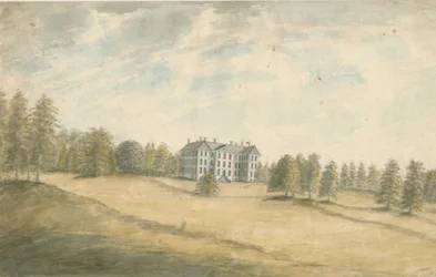 Wrottesley Hall: vandfarvemaleri, nd [1762-1802]